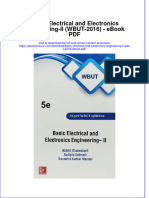Ebook Basic Electrical and Electronics Engineering Ii Wbut 2016 PDF Full Chapter PDF