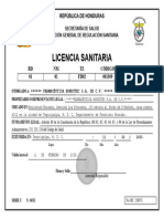 Licencia Sanitaria