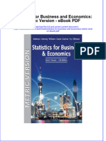 Download ebook Statistics For Business And Economics Metric Version Pdf full chapter pdf