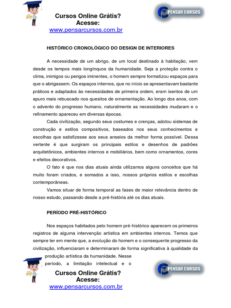 Evolução do Design de Interiores | PDF | Renascimento | Barroco