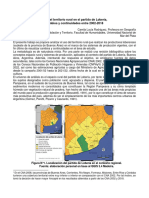 Uso Del Territorio Rural en El Partido de Lobería, Cambios y Continuidades Entre 2002-2018