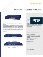 16-/24-Port 10/100/1000BASE-T Gigabit Ethernet Switch: GSW-1601/GSW-2401