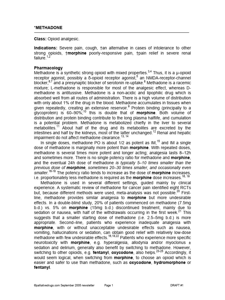 Methadone Guidelines September Newsletter | PDF | Morphine | Opioid
