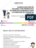 HOMOLOGACIÓN DE BITÁCORAS CON PERSPECTIVA DE DERECHOS HUMANOS PARA LA ATENCIÓN DE VIOLENCIA ESCOLAR