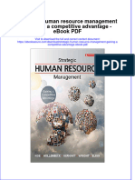 Download ebook Strategic Human Resource Management Gaining A Competitive Advantage Pdf full chapter pdf