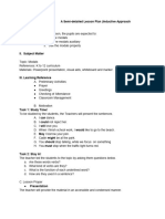 A Semi-Detailed Lesson Plan (Inductive Approach I. Objective