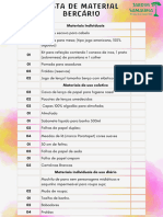 Documento A4 Lista de Material Beçario