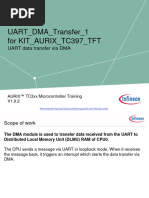 Infineon-UART DMA Transfer 1 KIT TC397 TFT-Training-v01 02-EN