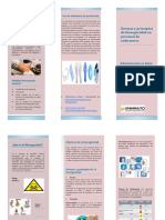 Folleto Normas y principios de bioseguridad