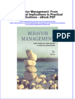Download ebook Behavior Management From Theoretical Implications To Practical Applications Pdf full chapter pdf