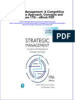 Download ebook Strategic Management A Competitive Advantage Approach Concepts And Cases 17Th Pdf full chapter pdf