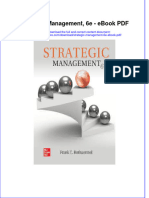 Download ebook Strategic Management 6E Pdf full chapter pdf