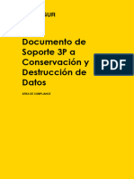 03 - Documento Soporte 3P de Conservación y Destrucción de Datos