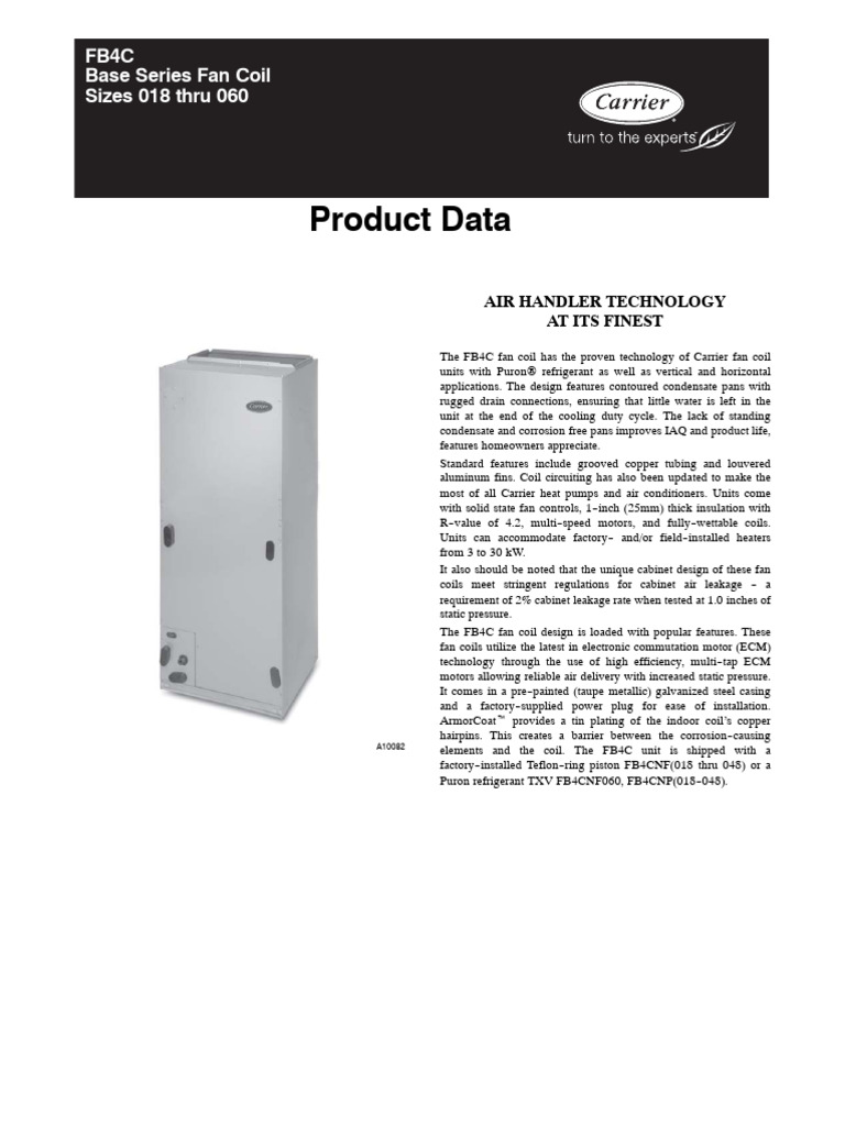 Fb4cnf 07pd Split Ducto R410a Pdf Electricity Engineering
