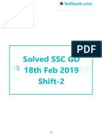 Solved SSC GD 18th Feb 2019 Shift 2 A63108e0