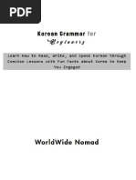 Korean From Zero Book - 1-1-4 | PDF | Korean Language | Grammar