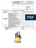 Fih-Ssoma-Kefren-78 - Forma de Inspección de Pre Uso para Hidrolavadora