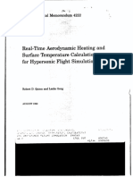 Real-Time Aerodynamic Heating and Surface Temperature Calculations For Hypersonic Flight Simulation