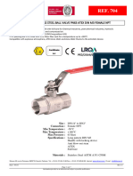 Technical Datasheet 2 Pieces Ball Valve Stainless Steel NPT Din m3