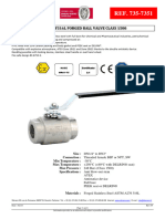 Technical Datasheet 2 Pieces Forged Stainless Steel Ball Valve 1500lbs