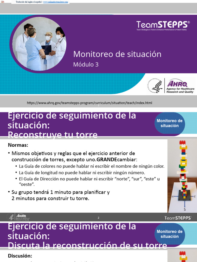 Teamstepps Module 3 Slides - En.es | PDF | Sicología | Ciencias del ...