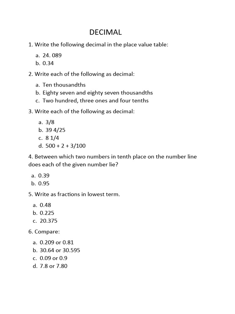 decimal-class-6-pdf