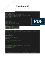 ML Exp10