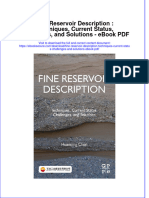 Ebook Fine Reservoir Description Techniques Current Status Challenges and Solutions PDF Full Chapter PDF