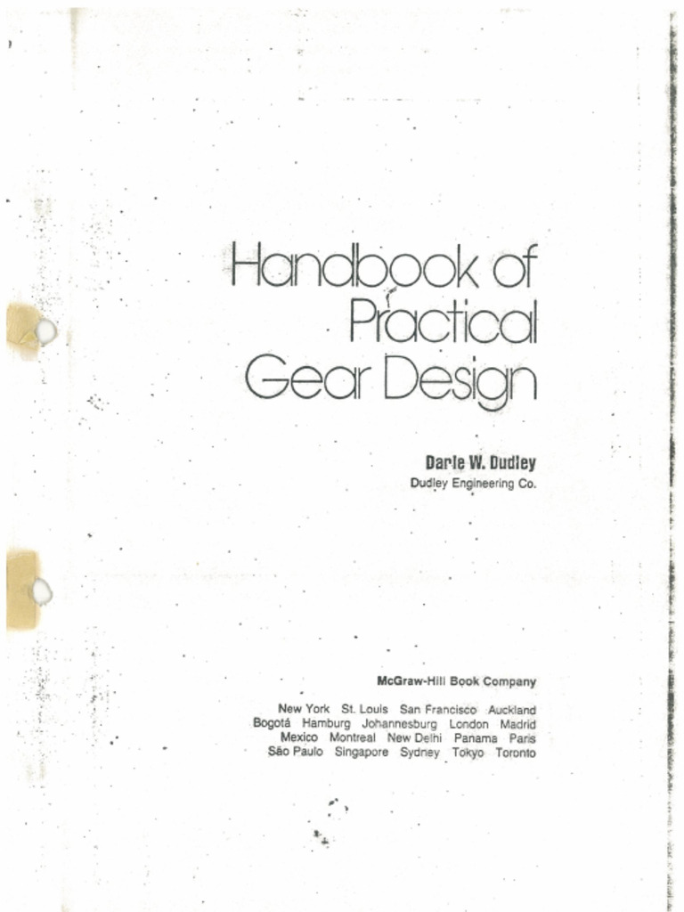 Handbook of Practical Gear Design PDF