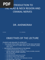 12 Intro Head and Neck & Cranial Nerves