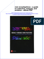 Download ebook Mobile Forensic Investigations A Guide To Evidence Collection Analysis And Presentation Pdf full chapter pdf