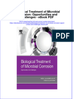 Download ebook Biological Treatment Of Microbial Corrosion Opportunities And Challenges Pdf full chapter pdf