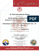 Segurança Do Trabalho Na Construção Civil - SG - Certificado de Conclusão Internacional