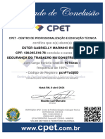 Segurança Do Trabalho Na Construção Civil - SG - Certificado de Conclusão