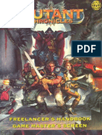 Mutant Chronicles Freelancer's Handbookand Gamemaster's Screen