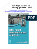 Download ebook Modular Treatment Approach For Drinking Water And Wastewater Pdf full chapter pdf