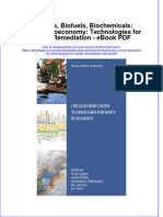 Download ebook Biomass Biofuels Biochemicals Circular Bioeconomy Technologies For Waste Remediation Pdf full chapter pdf