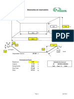 Dimensionamento Reservatório - 22X12X2