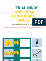 Producto 6. Conciencia Fonológica Rimas