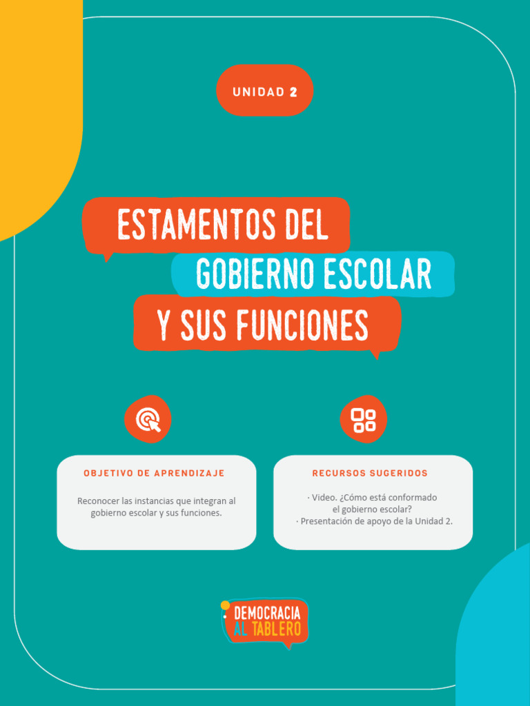 Estamentos del Gobierno Escolar y Funciones | PDF | Plan de estudios ...