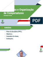Organização e Arquitetura de computadoresOAC - 09 - 02 - 2024 - 01