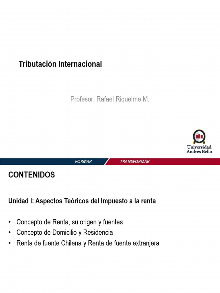 Ppt Tributación Internacional Pdf Impuestos Pagos