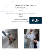 AL. Estudo Da Viscosidade em Função Da Temperatura