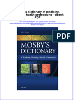 Ebook Mosbys Dictionary of Medicine Nursing Health Professions PDF Full Chapter PDF