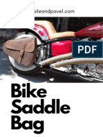 Bike Saddle Bag PDF Pattern VP Leather Artisans