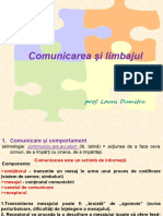 Comunicare Şi Limbaj - L.D.