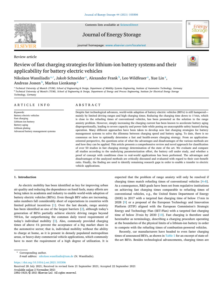 1 s2.0 S2352152X21009981 Main | PDF | Lithium Ion Battery | Battery Charger