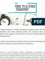 Response to altered transport