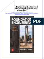 Download ebook Foundation Engineering Geotechnical Principles And Practical Applications 2 full chapter pdf