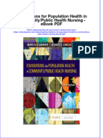 Download ebook Foundations For Population Health In Community Public Health Nursing Pdf full chapter pdf